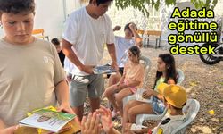 Adada eğitime gönüllü destek