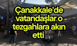 Çanakkale'de vatandaşlar o tezgahlara akın etti
