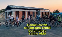 Çanakkale’de akşam turu renkli görüntülere sahne oldu