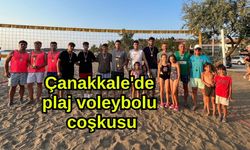 Çanakkale'de plaj voleybolu coşkusu