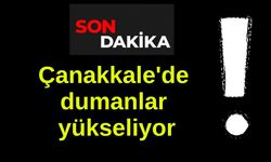 Çanakkale'de dumanlar yükseliyor