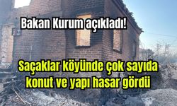 Bakan Kurum, Çanakkale'deki yangında hasar gören konut sayısını açıkladı
