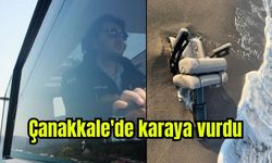 Marmara Denizi'nde parçalanmış şekilde bulunan yatın koltuğu Çanakkale'de karaya vurdu