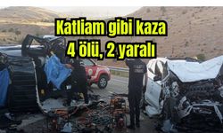 Otomobil kafa kafaya çarpıştı: 4 ölü, 2 yaralı (Video)