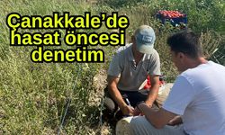 Çanakkale’de hasat öncesi denetim