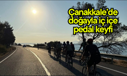 Çanakkale’de doğayla iç içe pedal keyfi