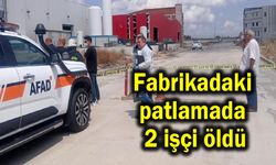 Fabrikadaki patlamada 2 işçi öldü (Video)