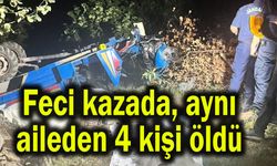 Feci kazada aynı aileden 4 kişi öldü (Video)