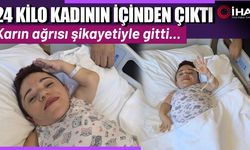 24 kiloluk kadından 3 kilo kist çıktı (Video)