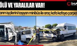 Servis minibüsüyle ticari araç çarpıştı, ölü ve yaralılar var (Video)