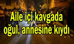 Aile içi kavgada oğul, annesine kıydı (Video)
