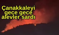 Çanakkaleyi gece gece alevler sardı