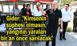 Çanakkale'de yangının yaraları en kısa sürede sarılacak