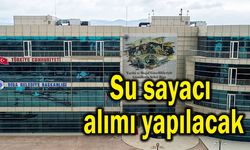 Su sayacı alımı yapılacak