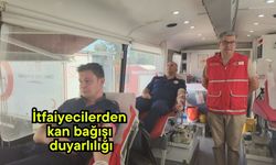 İtfaiyecilerden kan bağışı duyarlılığı
