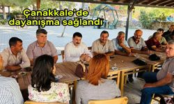 Çanakkale’de dayanışma sağlandı