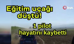 Eğitim uçağı düştü! 1 pilot hayatını kaybetti