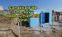 Çanakkale'de içme suyu deposu hizmete girdi