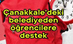 Çanakkale'deki belediyeden öğrencilere destek
