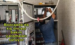 Bozcaada’da kış öncesi bakım çalışmaları sürüyor