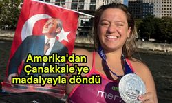 Amerika'dan Çanakkale'ye madalyayla döndü