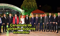 Çanakkale'de görkemli düğünle evlendiler