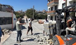 Ayvacık’ta bozulan yollarda yenileme çalışmaları sürüyor