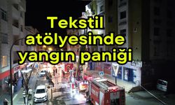 Tekstil atölyesinde yangın paniği