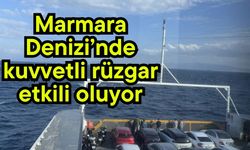 Marmara Denizi'nde kuvvetli rüzgar etkili oluyor (Video)