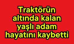 Traktörün altında kalan yaşlı adam hayatını kaybetti
