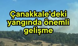 Çanakkale'deki yangında önemli gelişme