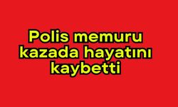 Polis memuru kazada hayatını kaybetti