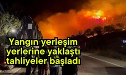 Yangın yerleşim yerlerine yaklaştı, tahliyeler başladı (Video)