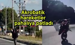 Akrobatik hareketler pahalıya patladı (Video)