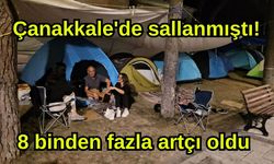 Çanakkale'de sallanmıştı! 8 binden fazla artçı oldu