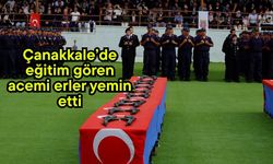 Çanakkale’de eğitim gören acemi erler yemin etti
