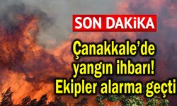 Çanakkale’de yangın ihbarı ekipleri alarma geçirdi