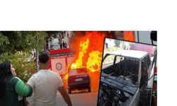Dört yıllık birikimi kül oldu, 1 defa kullandığı aracı 30 dakikada yandı (Video)