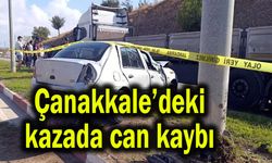 Çanakkale'deki kazada can kaybı