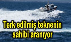 Terk edilmiş teknenin sahibi aranıyor (Video)