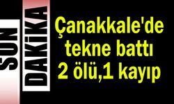 Çanakkale'de tekne battı 2 ölü, 1 kayıp var (Video)