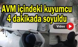 AVM'deki kuyumcu 4 dakikada soyuldu (Video)