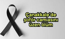 Çanakkale'de şoför camiasını üzen ölüm