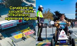Çanakkale’de çocuklar trafik kurallarını eğlenerek öğrendi