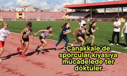 Çanakkale’de sporcular kıyasıya mücadelede ter döktüler