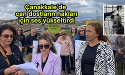 Çanakkale’de can dostların hakları için ses yükseltirdi