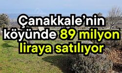 Çanakkale’nin köyünde 89 milyon liraya satılıyor
