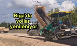 Biga’da yollar yenileniyor