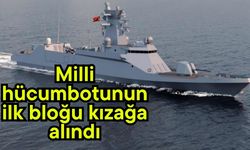 Milli hücumbotunun ilk bloğu kızağa alındı (Video)