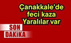 Çanakkale'de feci kaza